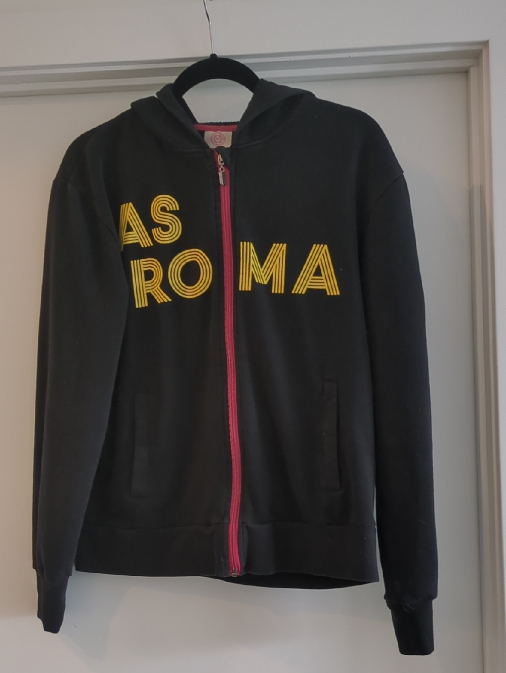 Vintage As Roma Zip-up Hoodie. Official As Roma Merchandise From Italy
